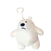 peluche llavero  oso 12cm bco