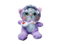 peluche  gato violeta 20cm