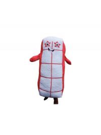 peluche  numberblocks rojo /bco  22cm