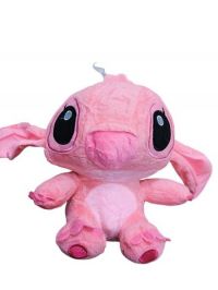 peluche  stitch  rosa orejas caidas 20cm