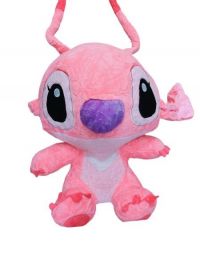 peluche  stitch  rosa orejas caidas 35cm