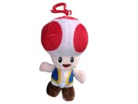 peluche  llavero mario bros  hongo rojo 12cm