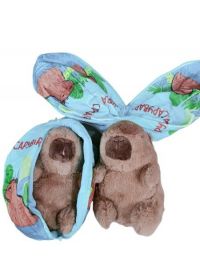 peluche con cremallera  capibara  20cm