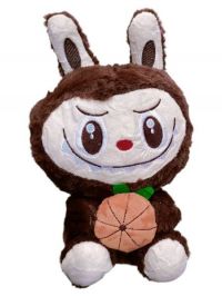 peluche labubu c/accesorio  marro 25cm