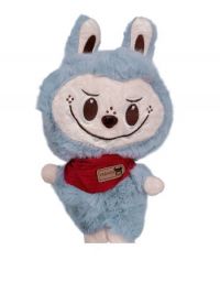  peluche LABUBU   pelo largo 25cm gri