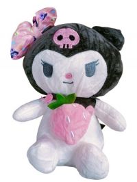 peluche kuromi  c/rosaa 25cm