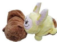 peluche  dobiar labubu/cabipara 15cm amalillo