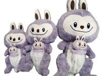 peluche  LABUBU canguro c/bebe 50cm  purpura claro