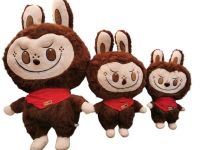 peluche  LABUBU c/bufanda  45cm marro