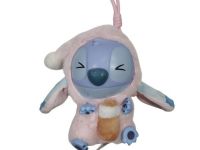 peluche llavero c/cuerda ST  15cm  rosaa/marro