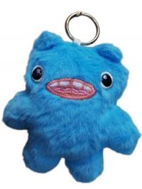 peluche llavero FUGGLER  monster 10cm azul