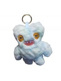 peluche llavero FUGGLER  monster 10cm azul  claro