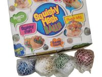 squeeze  PELOTA    red /bco /polvo de oro 7cm  X16U