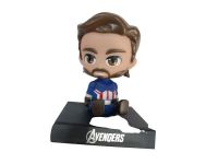 muneco para auto mueve la czbeza   CAPITAN AMERICA   13CM