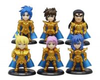 cavaleiro do zodiaco  x6  bolsa  12cm