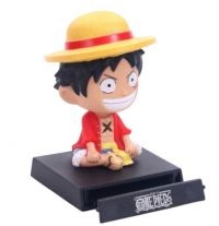 muneco p/aut  mueve la cabeza LUFFY c/caja 11cm