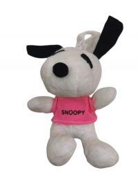 peluche   llavero snoopy  rosaa 12cm