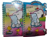 agendas snoopy   hoja C/diseno  16X21cm rosa  