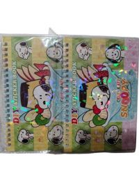 libreta  stickrs snoopy  15x20cm