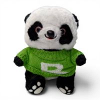 peluche  felpa   PANDA c/verde  23cm