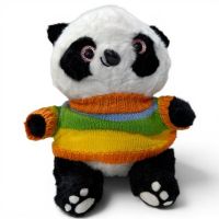 peluche  felpa   PANDA c/cololres  23cm