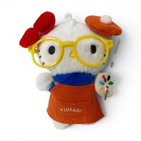 peluche  llavero KT  c/lgafas rojo 13cm