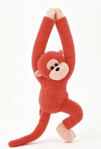 peluche  lMONA beazo largo rojo  55cm