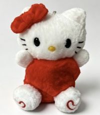 peluche  llavero KT  c/love  rojo  13cm