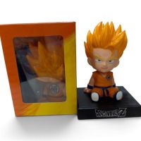 p/auto muevela cabeza dragon ball vegeta amalillo  13cm